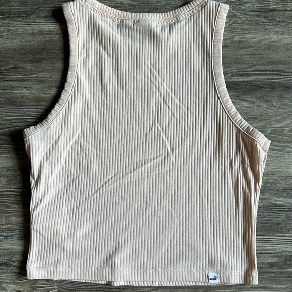 Puma light pink crop workout top - Picture 3 of 4